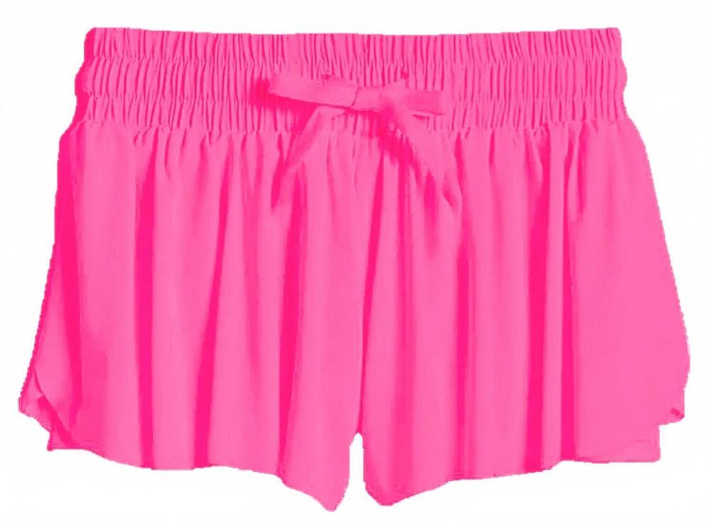 NEW SUZETTE COLLECTION kids' fly away shorts in neon coral